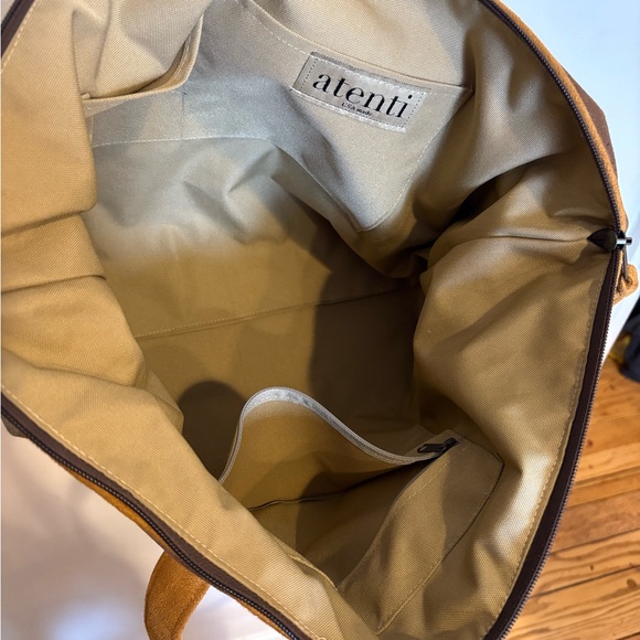 Atenti Artisan Floral Boho Western Brown and Tan Tapestry Bag - Picture 4 of 4